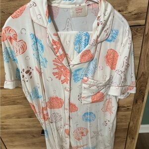 In My Sundays Women's Seashell Print Pajama Shorts Set